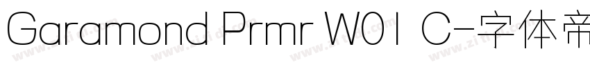 Garamond Prmr W01 C字体转换